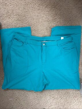 Straight Leg Women's Pants in Teal